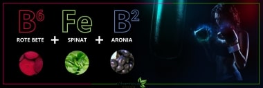 Energie für den Alltag durch Rote Bete, Aronia & Spinat