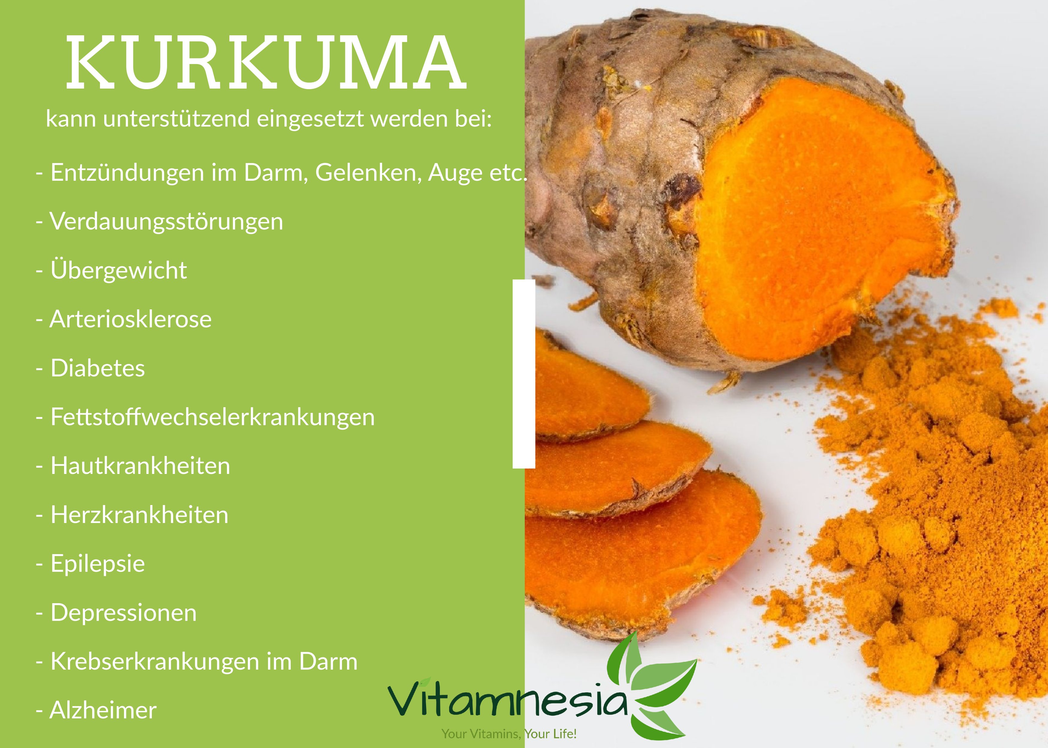 Kurkuma Informations Grafik